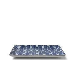 Medium Plates^MIYA Company Aizome Hishi Rectangle Plate