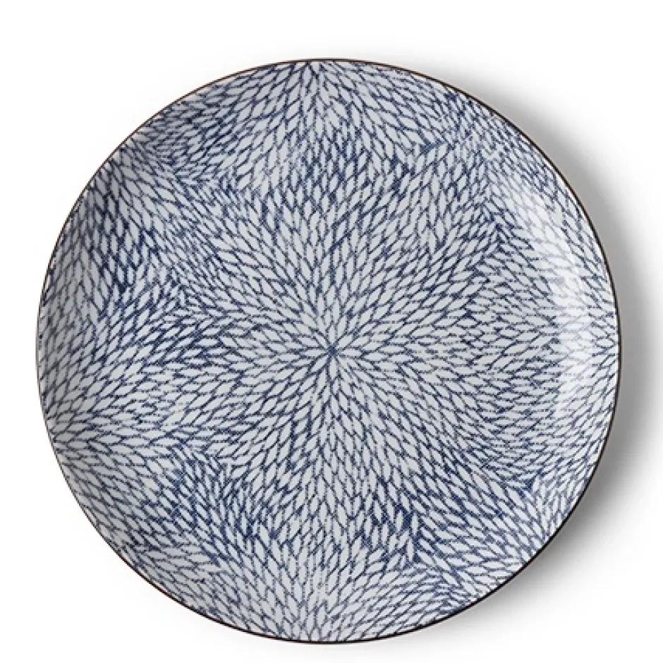 Large Plates^MIYA Company Aizome Mums 10" Plate