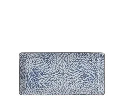 Medium Plates^MIYA Company Aizome Mums Rectangle Plate