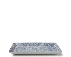 Medium Plates^MIYA Company Aizome Mums Rectangle Plate