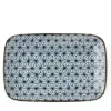 Small Plates^MIYA Company Asanoha Plate - Blue/Brown