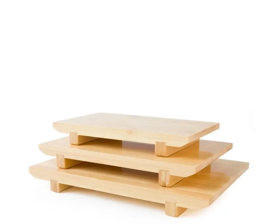 Sushi Service^MIYA Company Bamboo Sushi Geta 10.5" X 7"