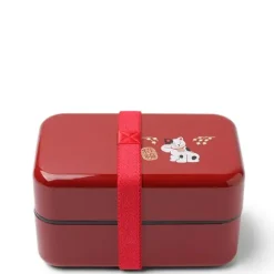 Bento Sets^MIYA Company Bento Box Fortune Cat Red