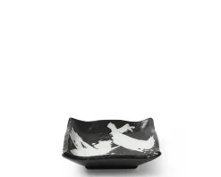 Sauce Dishes^MIYA Company Black & White Brush Sauce Dish