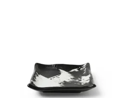Small Plates^MIYA Company Black & White Brush Small Plate