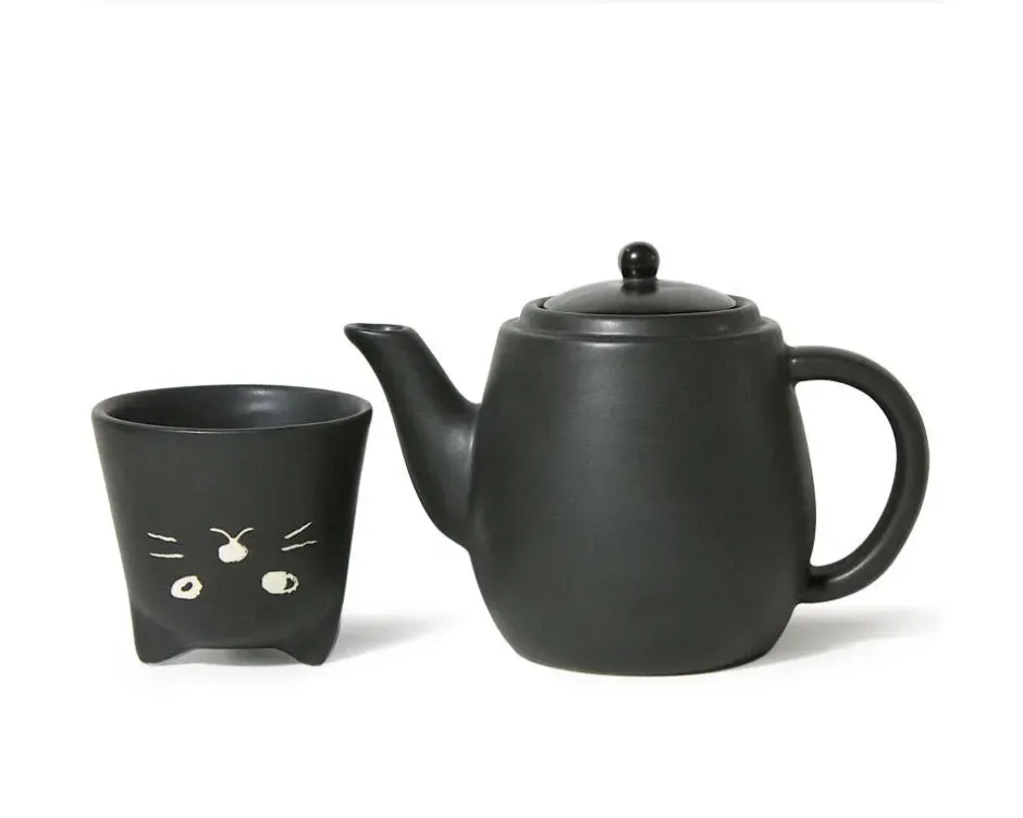 Cats^MIYA Company Black Cat Tea Set