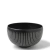 Medium Bowls^MIYA Company Black Cosmos Horsetails Bowl 6-1/4"
