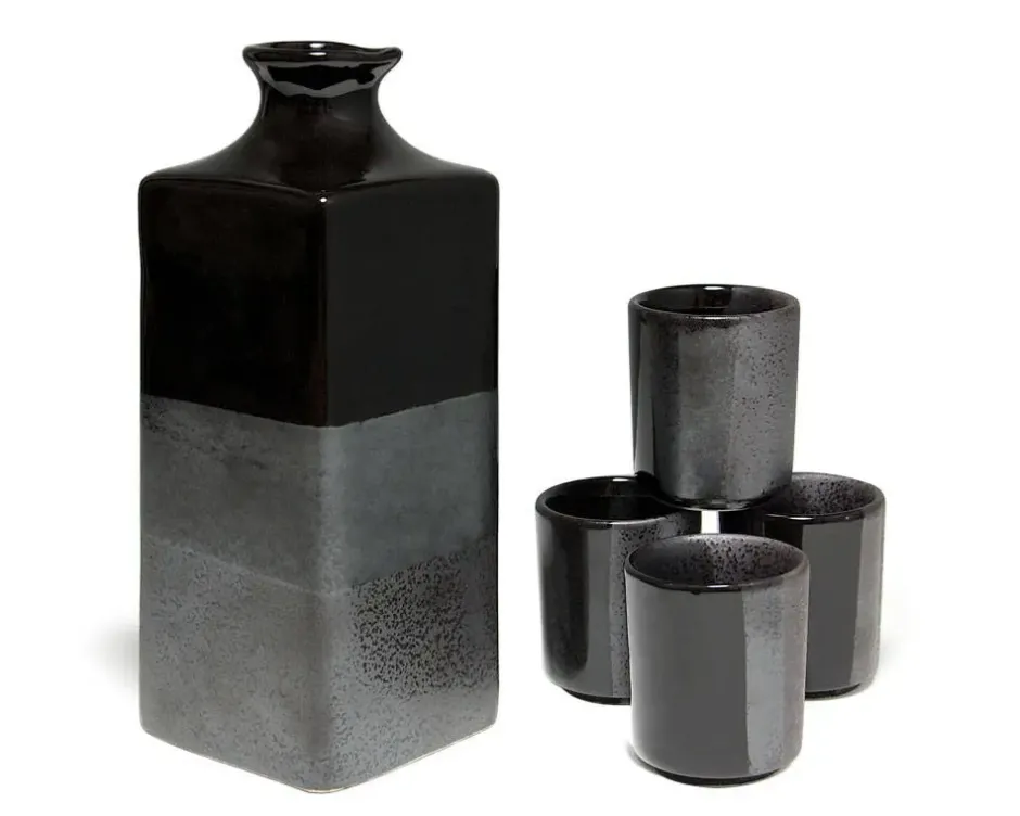 Sake Sets^MIYA Company Black Ombre Sake Set