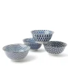 Bowl Sets^MIYA Company Blue & White 5.75" Bowl Set/4