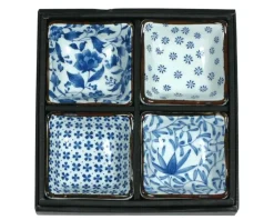 Sauce Dishes^MIYA Company Blue & White 3.25