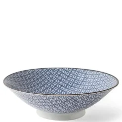 Serving Bowls & Plates^MIYA Company Blue & White Mosaic 9.75" Bowl