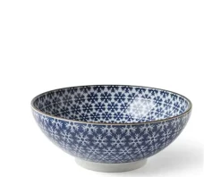 Serving Bowls & Plates^MIYA Company Blue & White Snowflake 8.25" Bowl