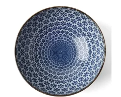 Serving Bowls & Plates^MIYA Company Blue & White Snowflake 8.25