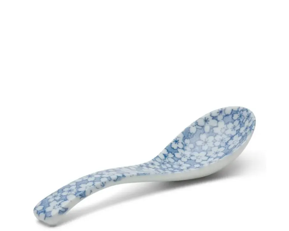 Soup Spoons^MIYA Company Blue & White Soup Spoon Set