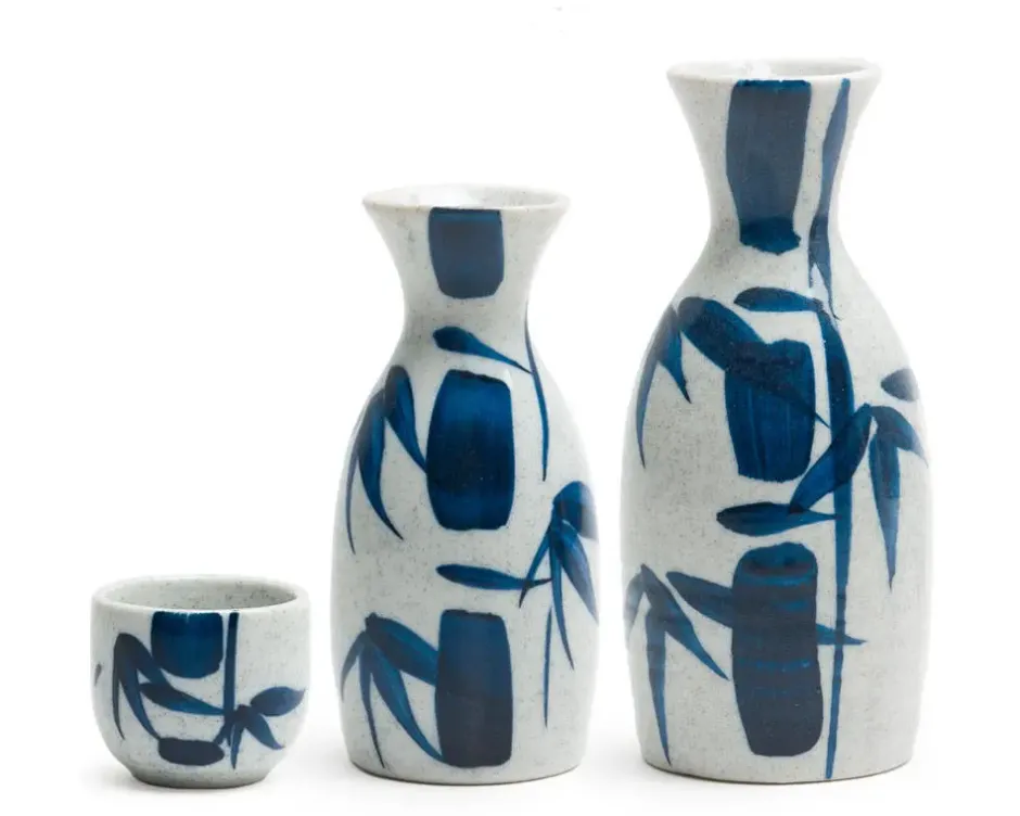 Sake Bottles & Cups^MIYA Company Blue Bamboo 1.2 Oz. Sake Cup