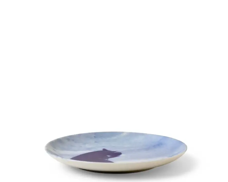 Plates^MIYA Company Blue Cat Grooming Plate
