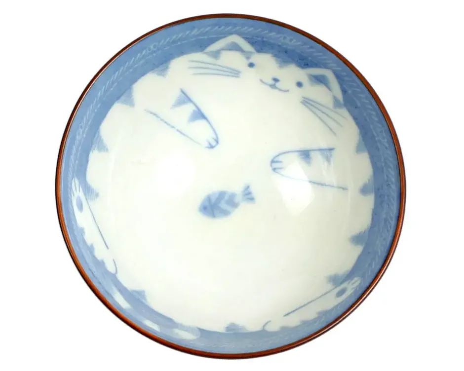 Bowls^MIYA Company Blue Cat Rice Bowl