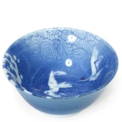 Medium Bowls^MIYA Company Blue Cranes 6" Bowl