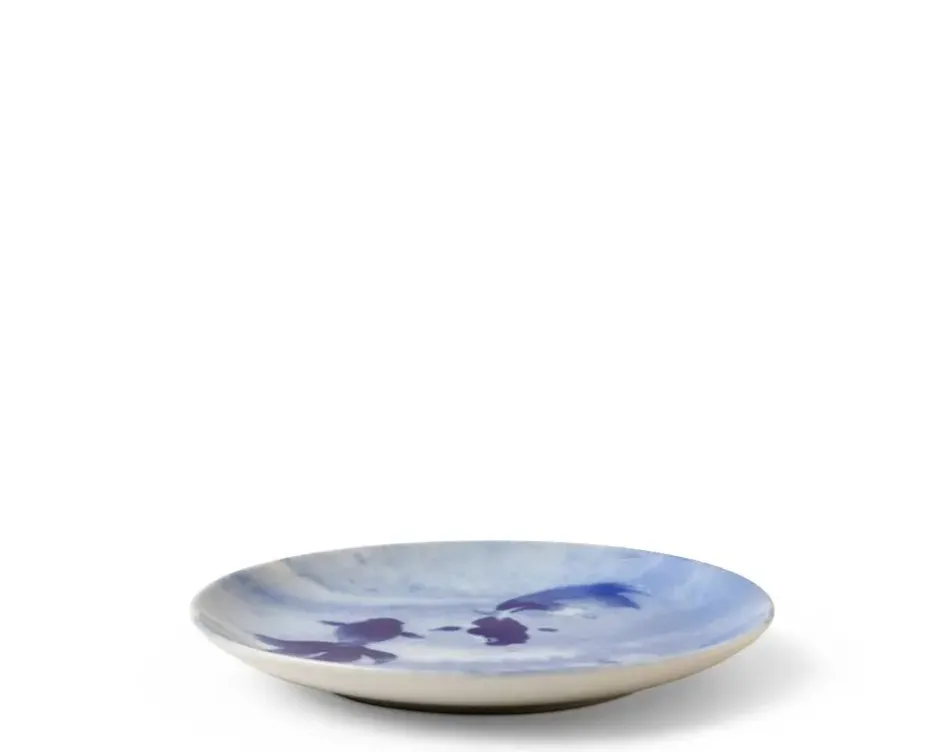 Plates^MIYA Company Blue Fish Swimming Plate