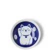 Plates^MIYA Company Blue Fortune Cat 6.5" Plate