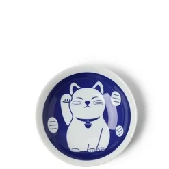 Plates^MIYA Company Blue Fortune Cat 6.5" Plate