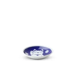 Plates^MIYA Company Blue Fortune Cat 3.75