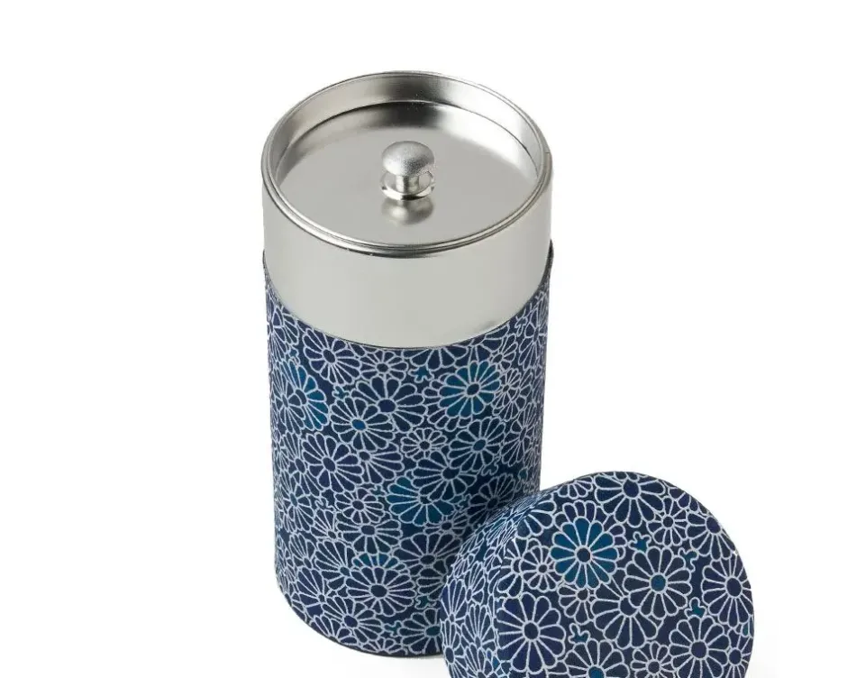 Teaware Accessories^MIYA Company Blue Mums Tea Canister