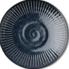 Large Plates^MIYA Company Blue Namako Tokusa 9.75" Plate