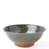 Ramen Bowls^MIYA Company Blue Sand Crackle Bowl 8-1/2"