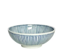 Serving Bowls & Plates^MIYA Company Blue Stripes 8.25