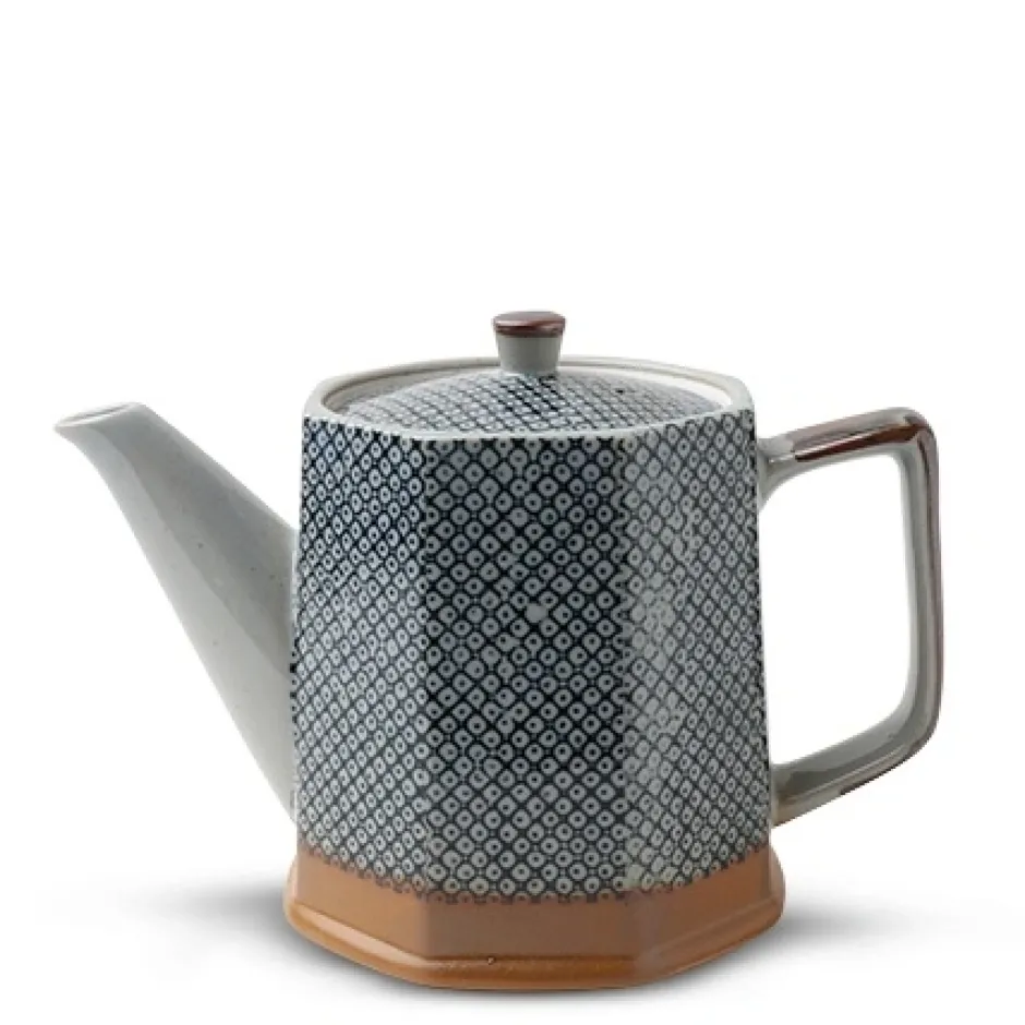 Teapots - Ceramic^MIYA Company Blue Vintage Dots Tea Pot