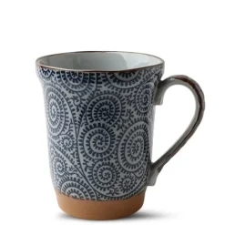 Mugs^MIYA Company Blue Vintage Karakusa 14 Oz. Mug