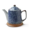 Teapots - Ceramic^MIYA Company Blue Vintage Karakusa Tea Pot