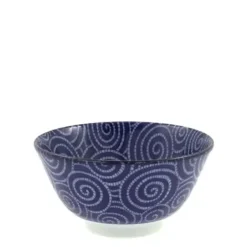 Blue & White 6" Bowls^MIYA Company Bowl Cobalt Cloud Swirls 5.75"