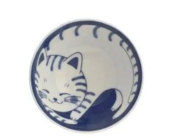 Bowls^MIYA Company Bowl Rice Cat Blue Tabby 4-5/8