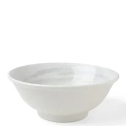 Ramen Bowls^MIYA Company Bowl White Water Swirls 8-1/2"