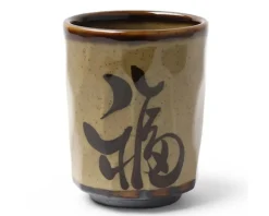 Teacups^MIYA Company Brown Character 8 Oz. Teacup