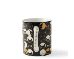 Cups/Mugs^MIYA Company Cat Eyes 8 Oz. Mug - Black