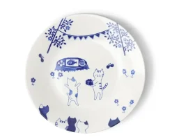 Plates^MIYA Company Cat Party 9-1/2" Plate
