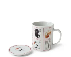 Cups/Mugs^MIYA Company Catopedia Mug With Lid