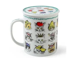 Cups/Mugs^MIYA Company Cats In Hats Mug With Lid