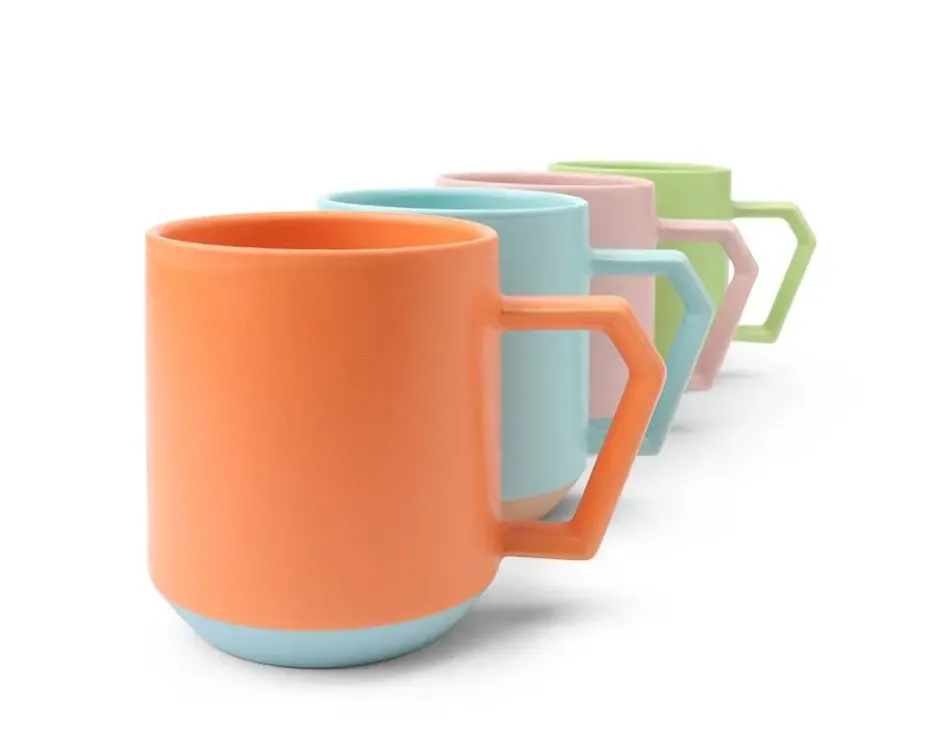 Mugs^MIYA Company Chips 12 Oz. Mug Pastel Blue