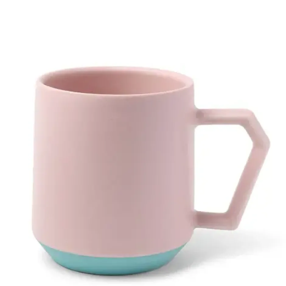Mugs^MIYA Company Chips 12 Oz. Mug Pastel Pink
