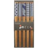 Chopsticks^MIYA Company Chopsticks Set Bamboo Waka Blue/White