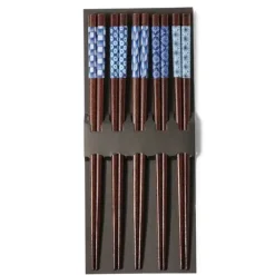 Chopsticks^MIYA Company Chopsticks Set Wood Aizome Patterns
