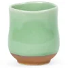 Teacups^MIYA Company Crackle Green Teacup