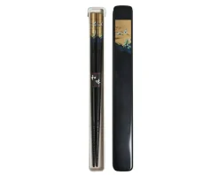 Chopsticks^MIYA Company Cranes Chopsticks With Case - Black