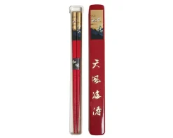 Chopsticks^MIYA Company Cranes Chopsticks With Case - Red