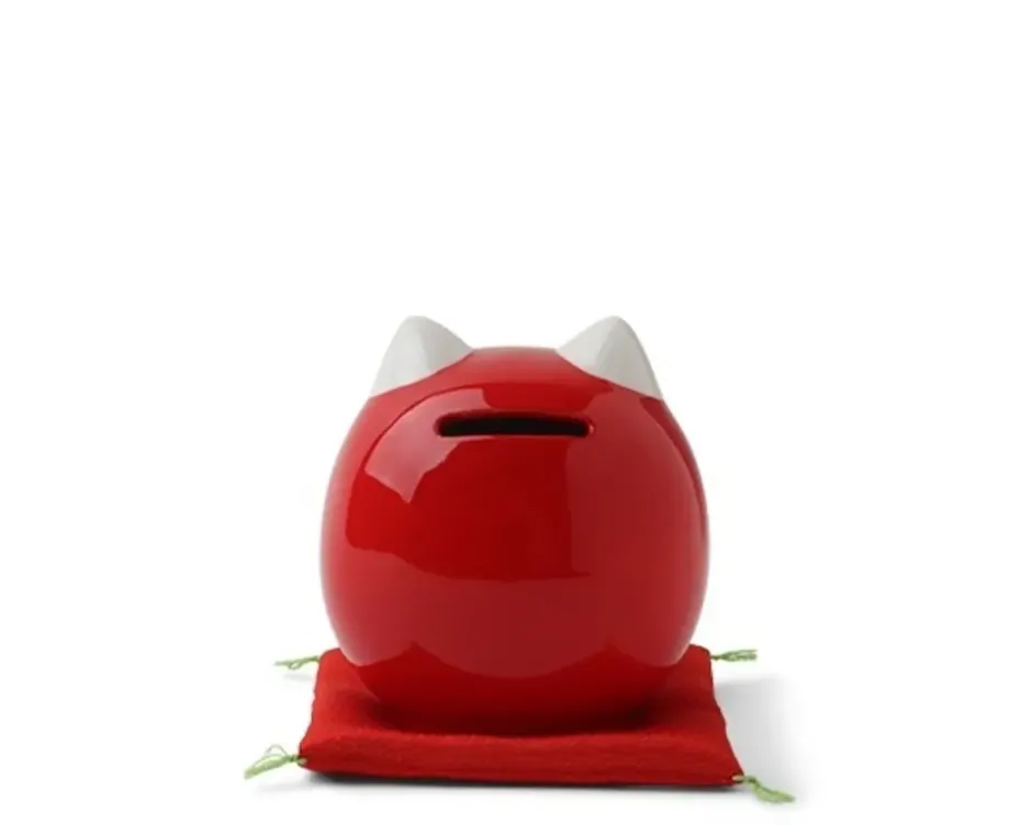 Figurines^MIYA Company Daruma Fortune Cat Bank 3.75"