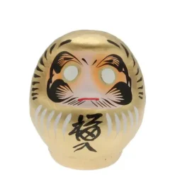 Figurines^MIYA Company Daruma Gold Wealth 3-3/4"